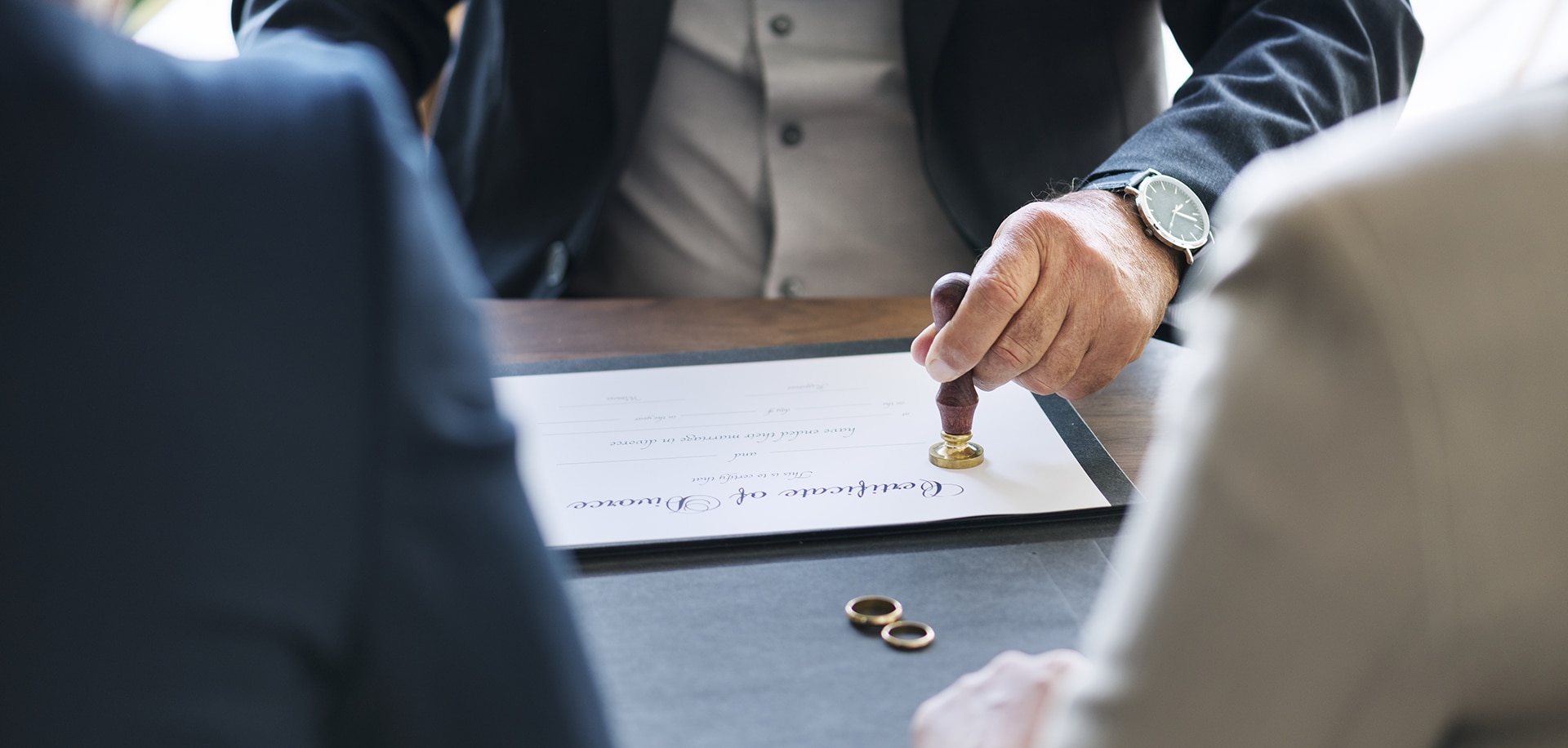 Breakup Marriage Couple With Divorce Certification Utc
